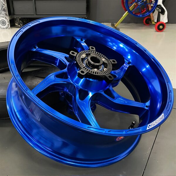 Kawasaki ZX14 All models 2006-2025 – Set of Wheels Apex-6 – Gloss Blue - Image 4