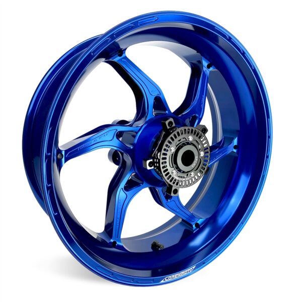 Kawasaki ZX14 All models 2006-2025 – Set of Wheels Apex-6 – Gloss Blue - Image 9