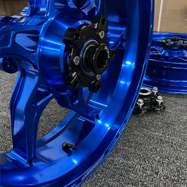 Kawasaki ZX14 All models 2006-2025 – Set of Wheels Apex-6 – Gloss Blue - Image 7