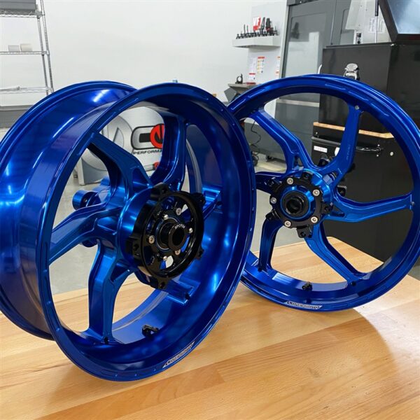Kawasaki ZX14 All models 2006-2025 – Set of Wheels Apex-6 – Gloss Blue - Image 6