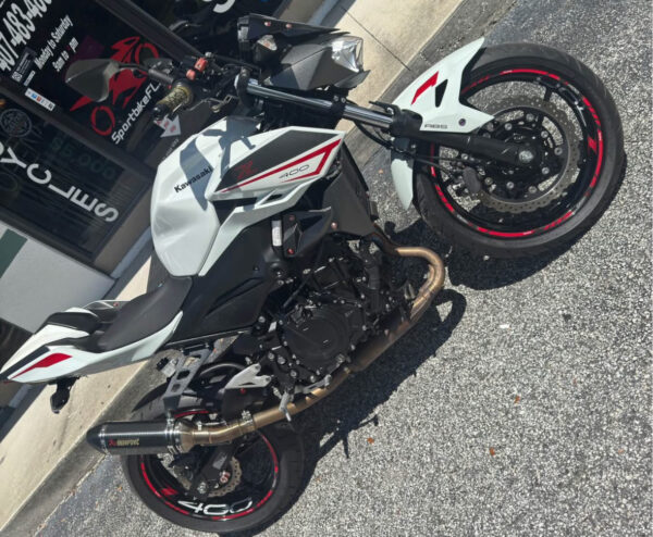 2023 Kawasaki Z400 - White - ($5,500) - Image 9