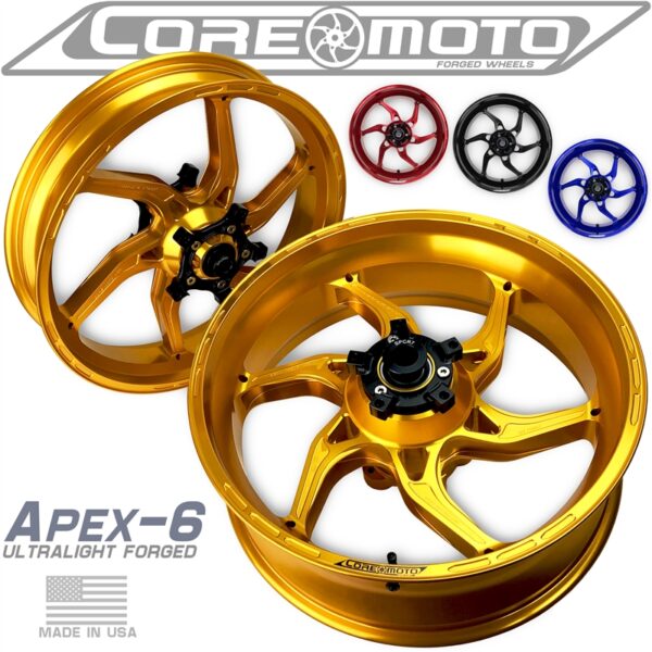 Suzuki Hayabusa 2021-2025 - Set of Wheels Apex-6 - Gloss Gold - Image 8