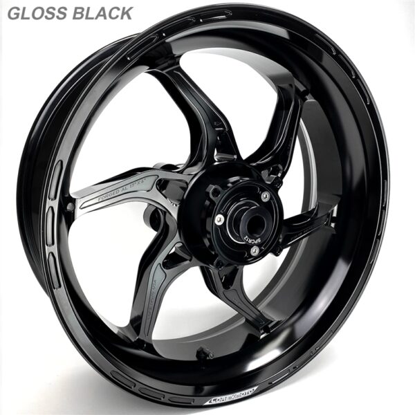 Kawasaki ZX14 All models 2006-2025 - Set of Wheels Apex-6 - Gloss Black - Image 2
