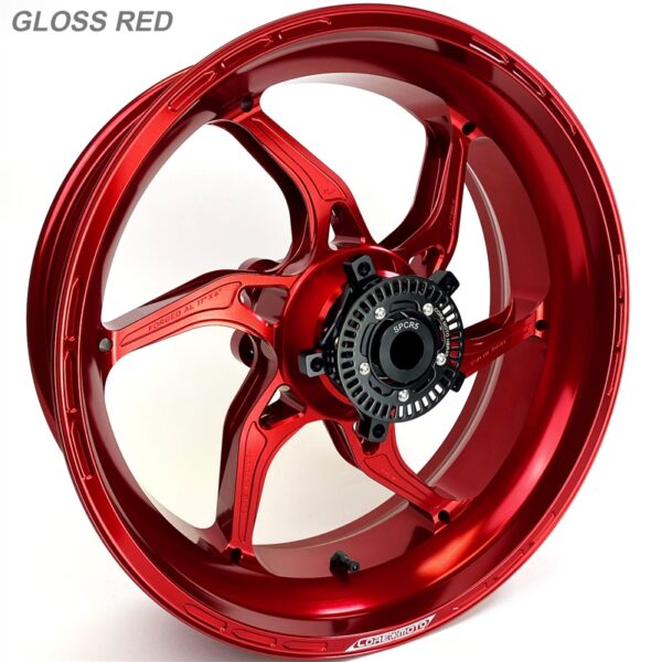 Kawasaki ZX14 All models 2006-2025 – Set of Wheels Apex-6 – Gloss Red - Image 2